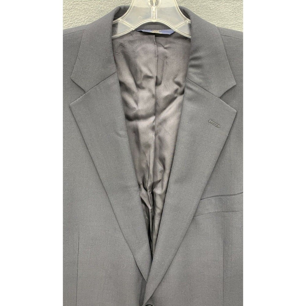 346 Brooks Brothers Sports Coat Blazer Mens Size 43 L Blue 2009 Two Button Front - Picture 16 of 16